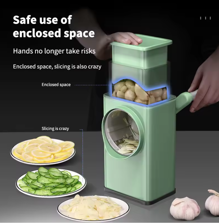 Rallador de verduras multifuncional 3 en 1