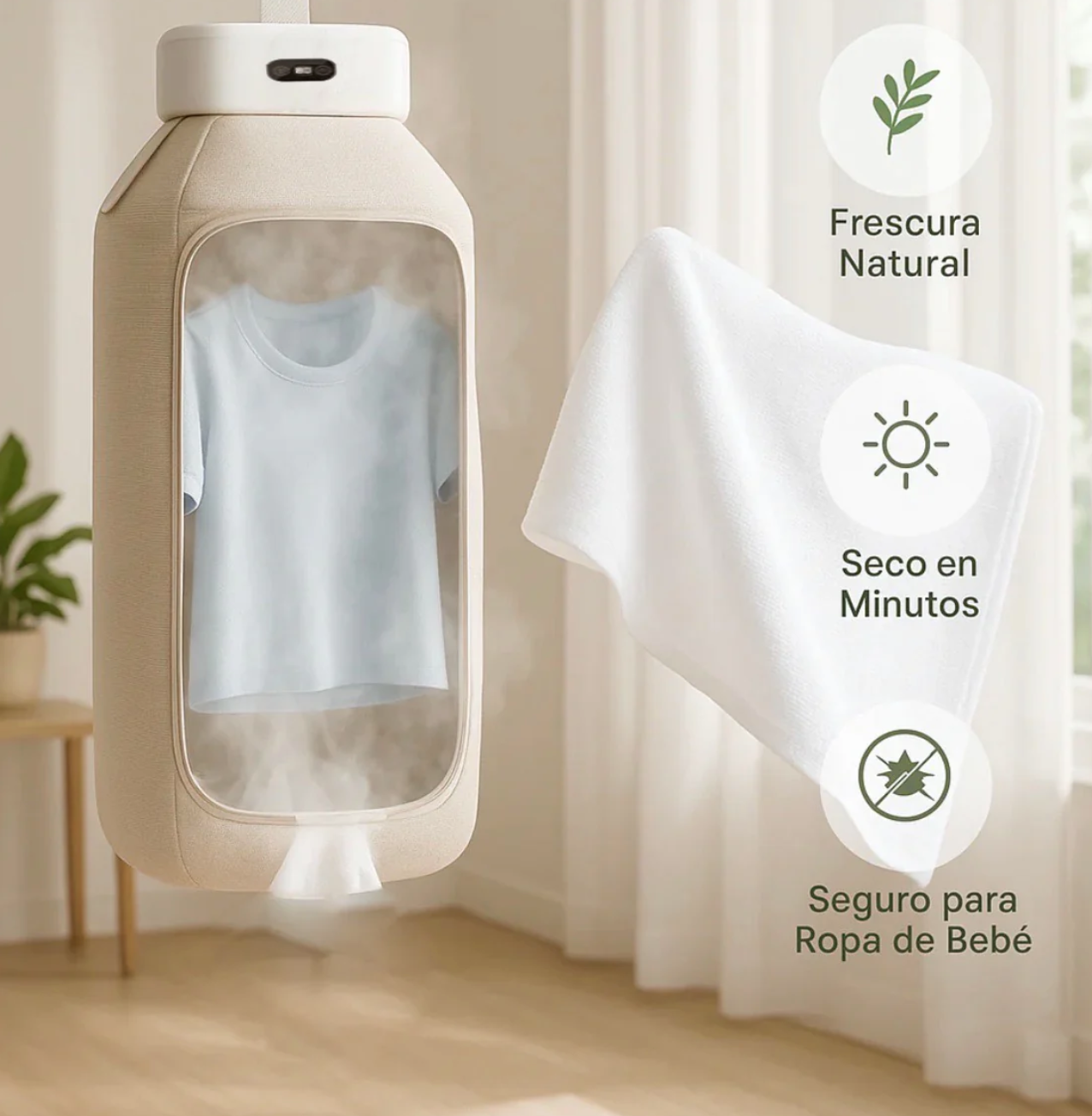 Secadora de ropa eléctrica portátil