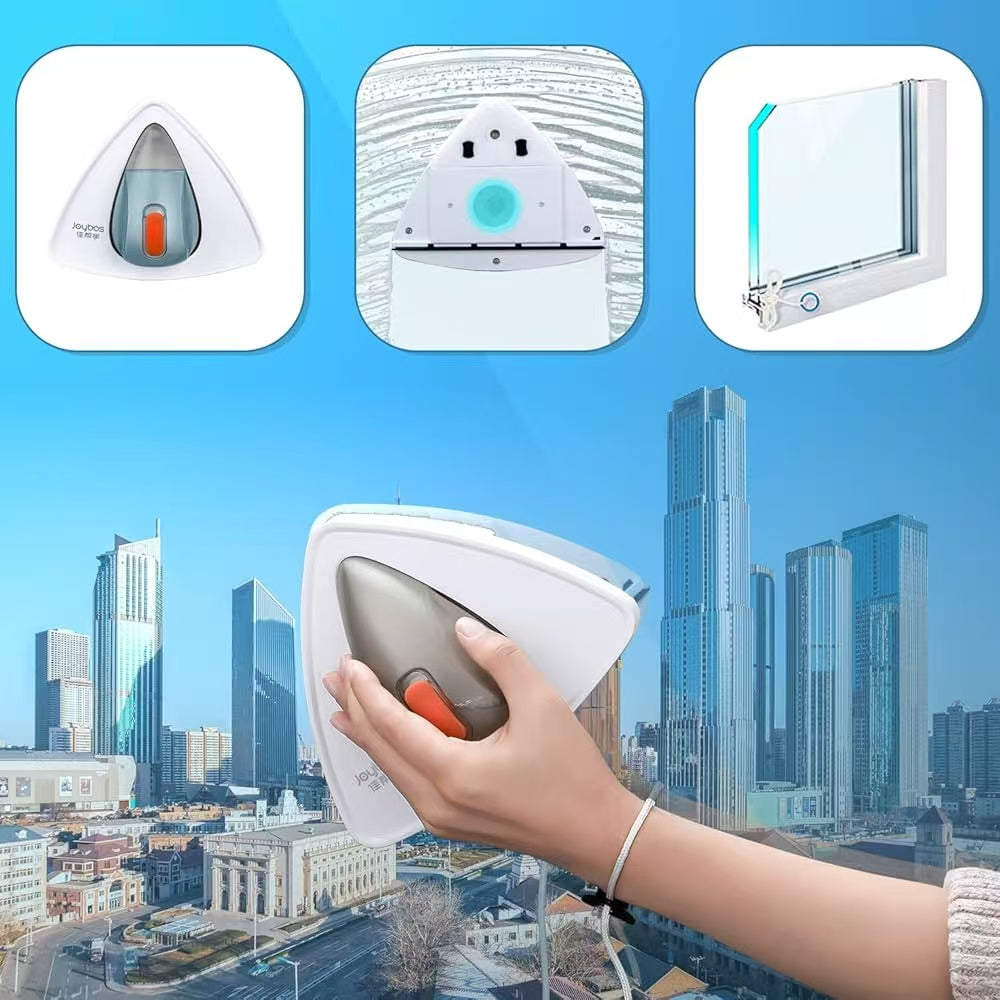 Limpiacristales magnético con depósito para líquido